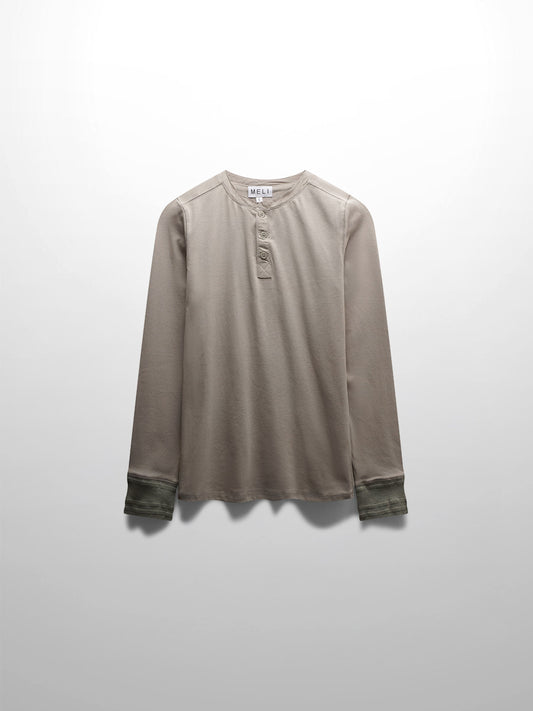 Trim Detail Henley-Light Olive-0