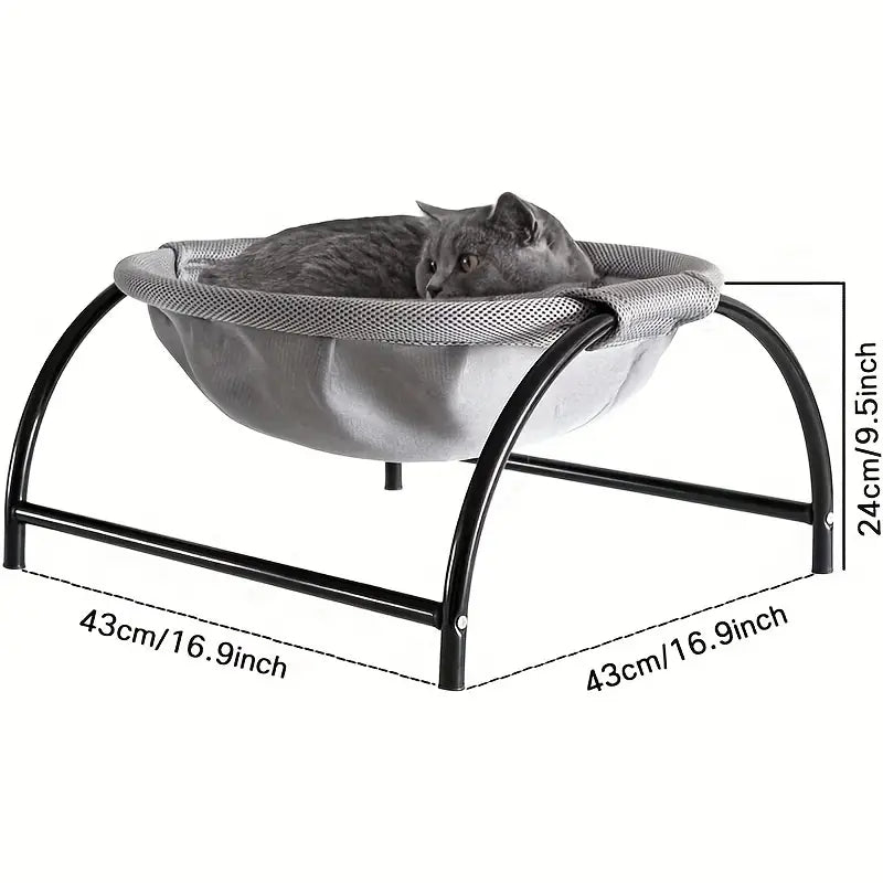 Cozy Cat Hammock Bed | Elevated Design, Breathable Mesh, Easy-Clean, Supports 15lbs-2