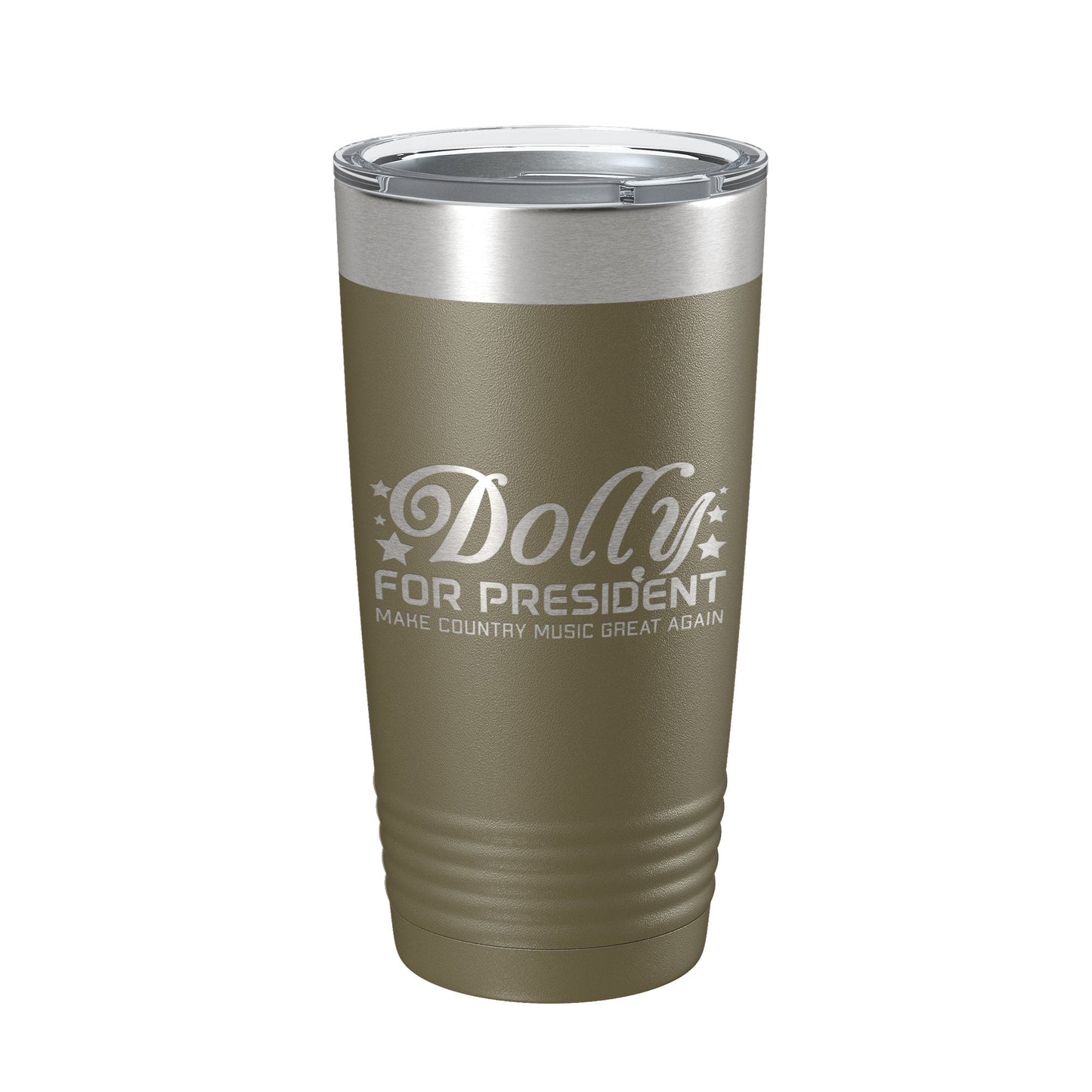 Dolly For President Tumbler Travel Mug Insulated Laser Engraved Parton Gift Coffee Cup 20 oz-21