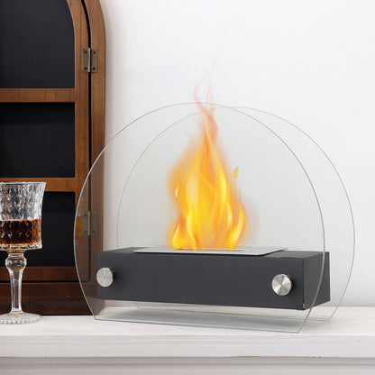 JHY Design Portable Tabletop Fire Pit 35cm – Clean-Burning Bio Ethanol, Ventless, Indoor/Outdoor-3