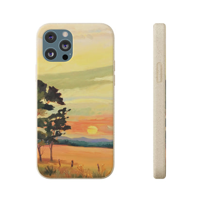 Biodegradable Phone Case with 'Sunrise' Landscape Original Artwork by Barbara Cleary-30