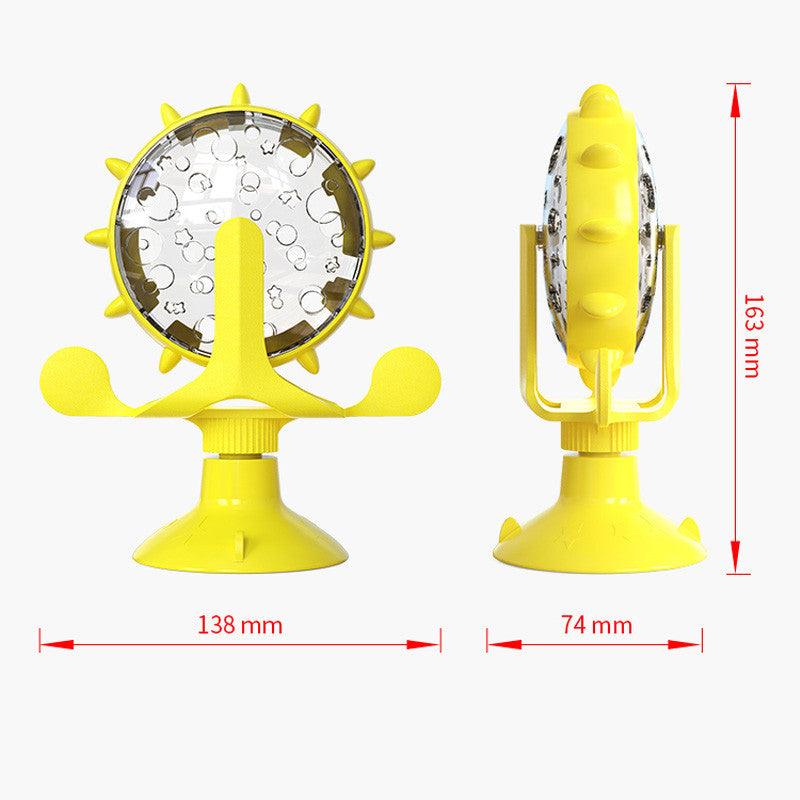 Interactive Spinning Windmill Cat Toy With Self-Feeding Feature-3