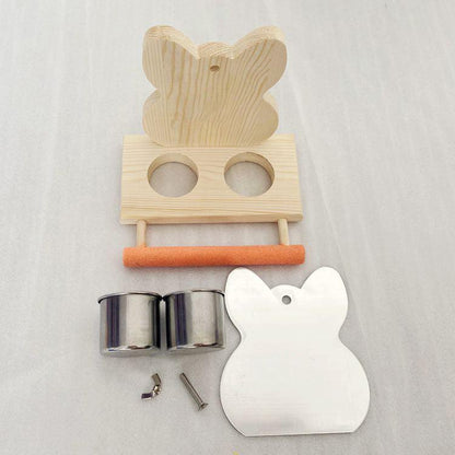 Interactive Parrot Puzzle Bird Toy With Stainless Steel Claw Stand And Mirror-4