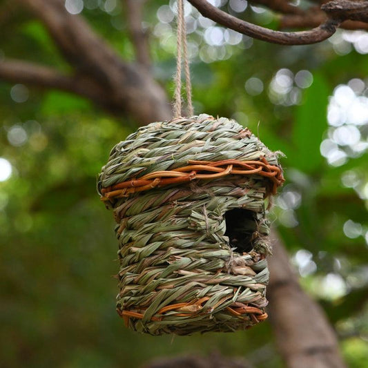 Hand-Crafted Straw Bird Sanctuary: A Charming Haven For Feathered Friends-0