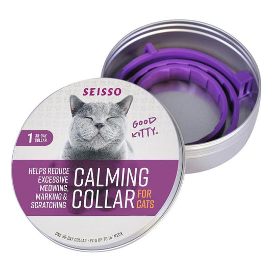 Serenity Paws: Adjustable Cat Anxiety Relief Collar-0