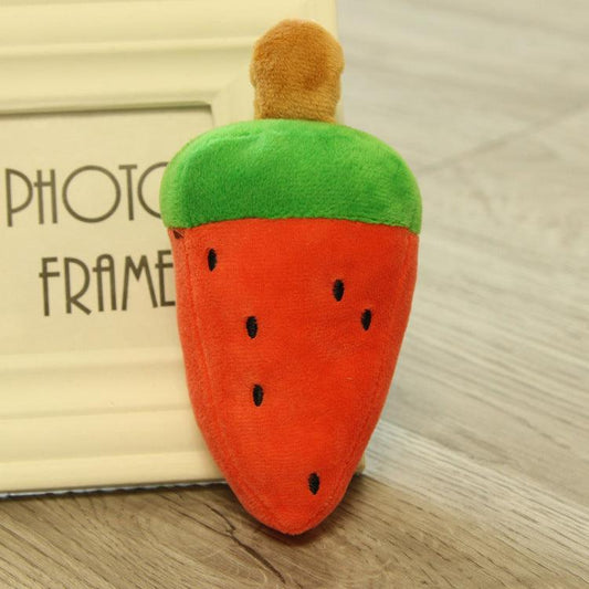 Furry Friends Fruit And Veggie Plush Pet Toys-10