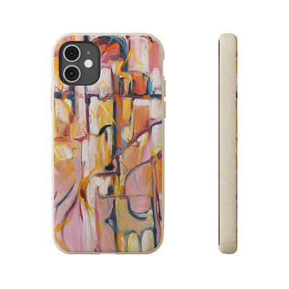 Biodegradable Phone Case with 'Abstract Pueblo' Original Artwork by Barbara Cleary-30