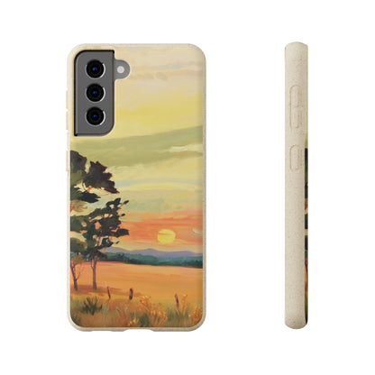 Biodegradable Phone Case with 'Sunrise' Landscape Original Artwork by Barbara Cleary-36