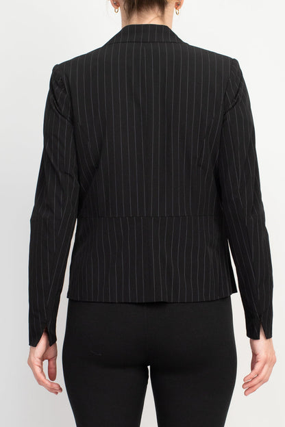 Peace of Cloth textured knit pinstripe blazer-2