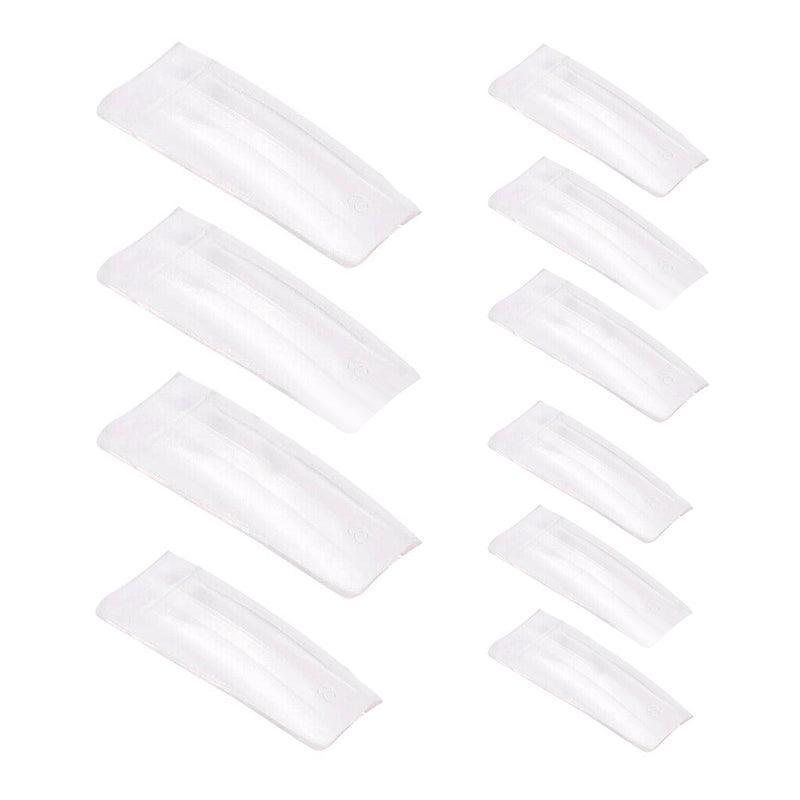 500 PCS Fake French Nail Tips White Clear Stiletto False Gel Pointy Art Acrylic-5