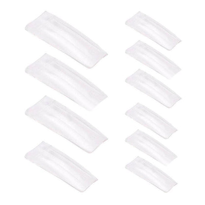500 PCS Fake French Nail Tips White Clear Stiletto False Gel Pointy Art Acrylic-5
