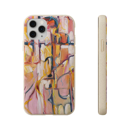 Biodegradable Phone Case with 'Abstract Pueblo' Original Artwork by Barbara Cleary-31