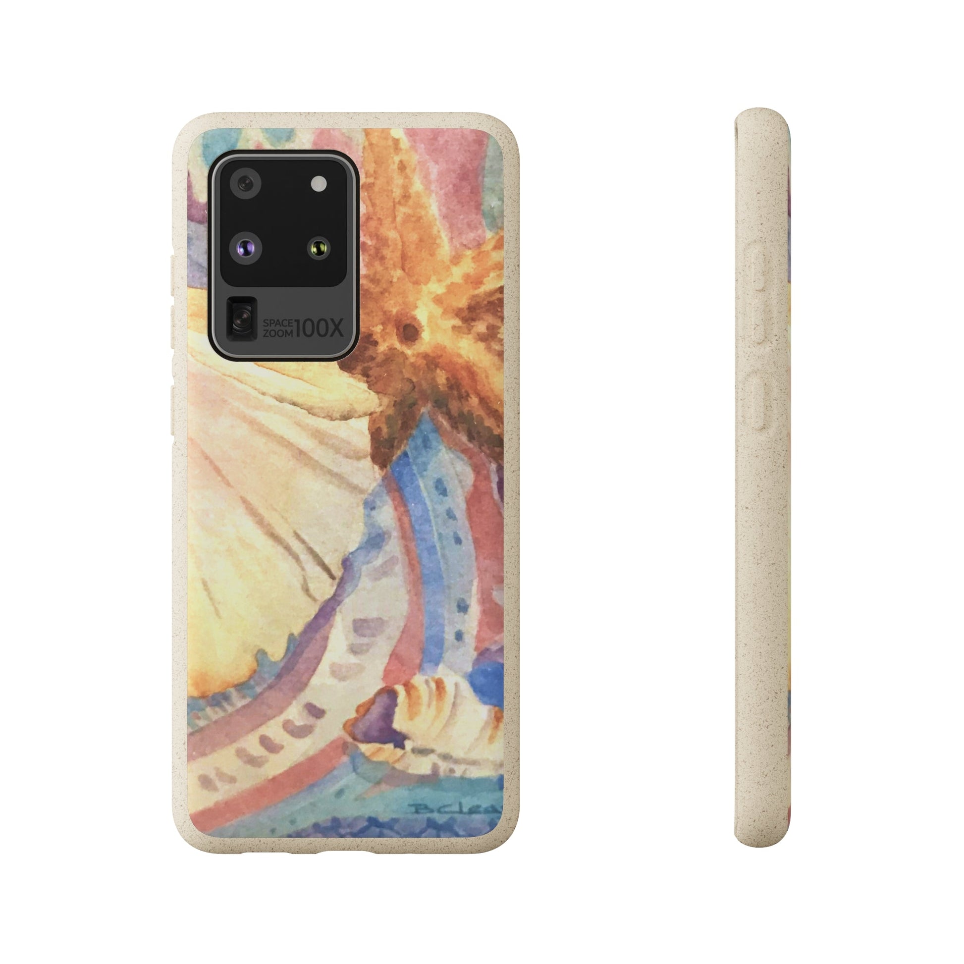 Biodegradable Phone Case with 'Treasures of the Tide' Watercolor Original Artwork by Barbara Cleary-47