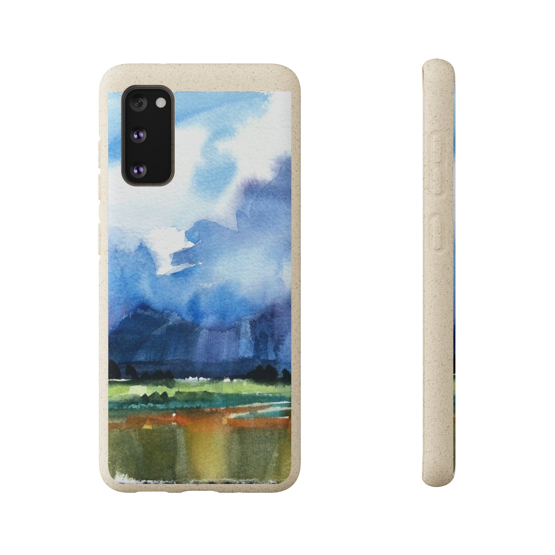 Biodegradable Phone Case with 'Tranquil Mountain View 4' Landscape Original Artwork by Barbara Cleary-2