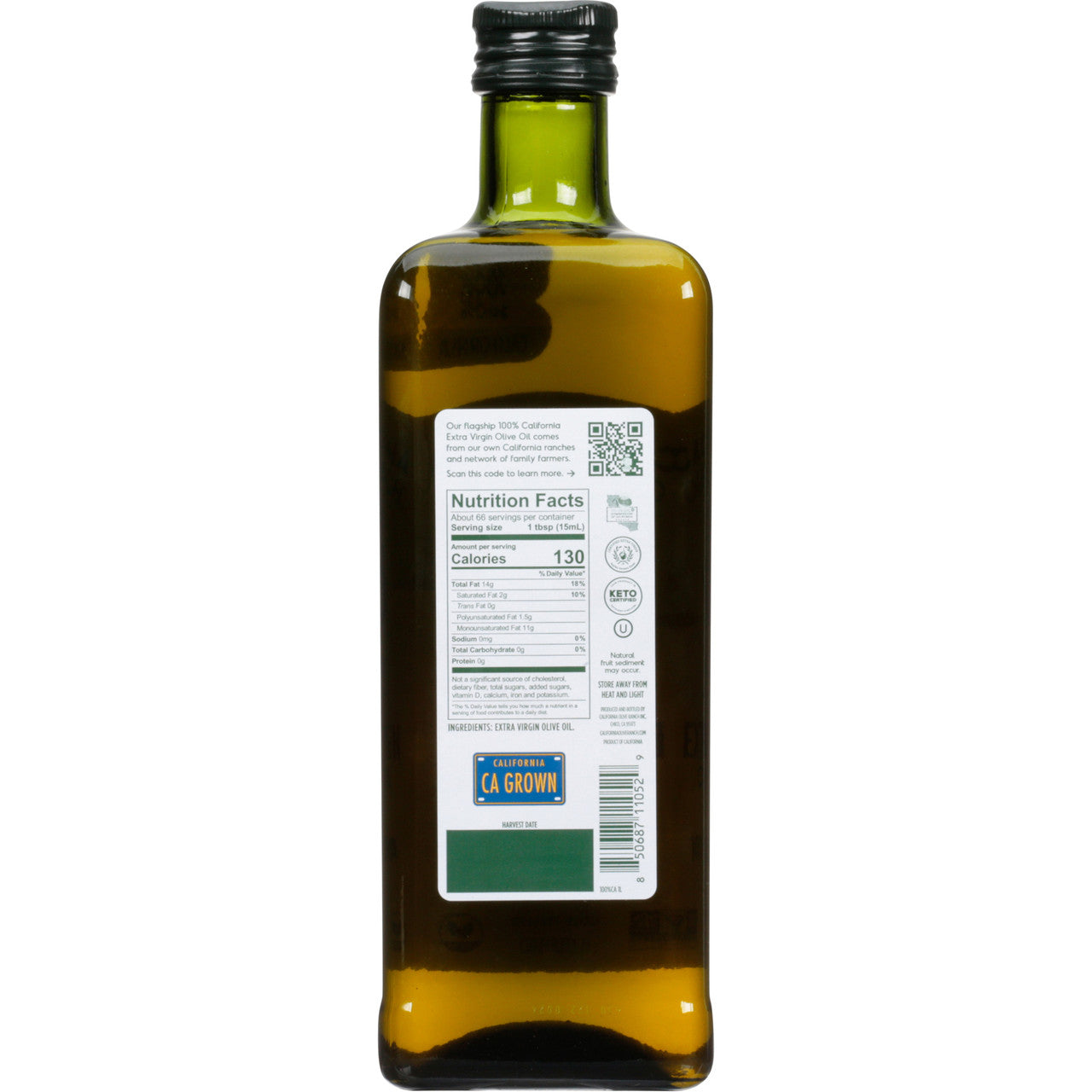 CA OLV 100% CA EVOO ( 6 X 33.8 OZ   )-1