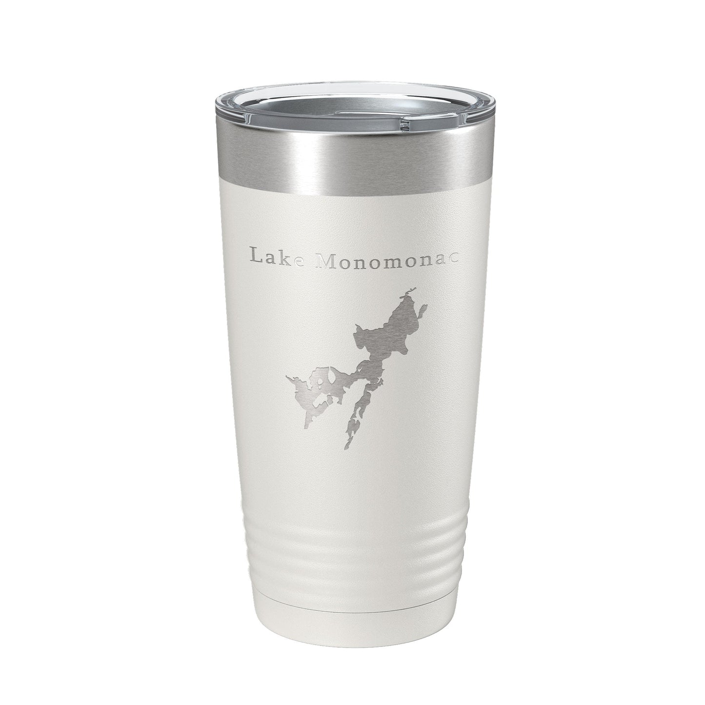Lake Monomonac Map Tumbler Travel Mug Insulated Laser Engraved Coffee Cup Massachusetts New Hampshire 20 oz-1