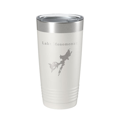 Lake Monomonac Map Tumbler Travel Mug Insulated Laser Engraved Coffee Cup Massachusetts New Hampshire 20 oz-7
