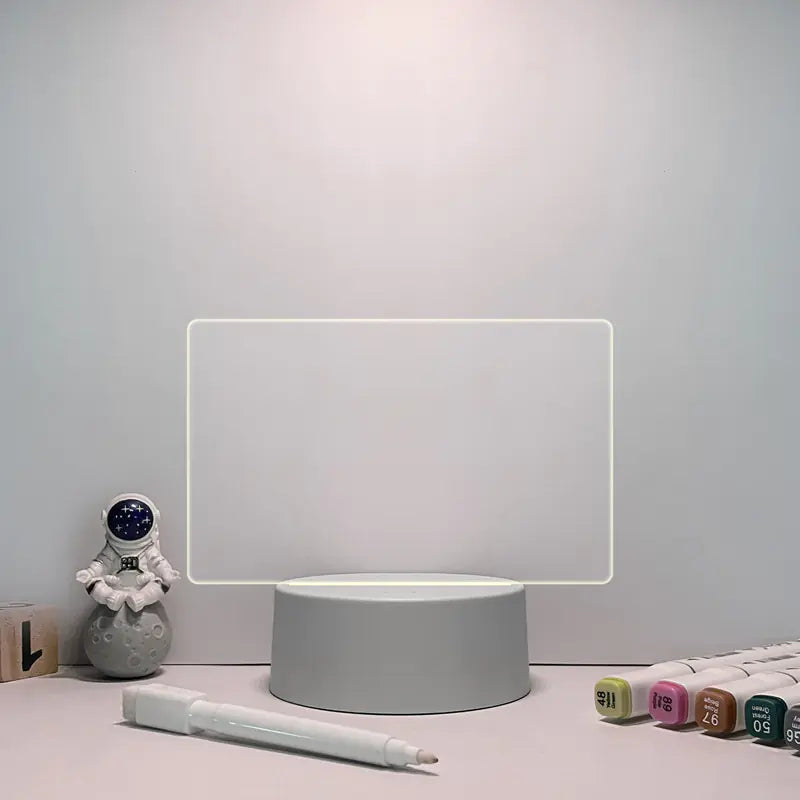 Acrylic Memo Board with Erasable Light for Home Use