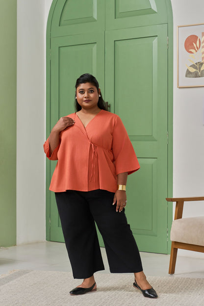 Coral Angarakha Linen Jacket – A Wardrobe Staple-2