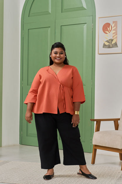 Coral Angarakha Linen Jacket – A Wardrobe Staple-1