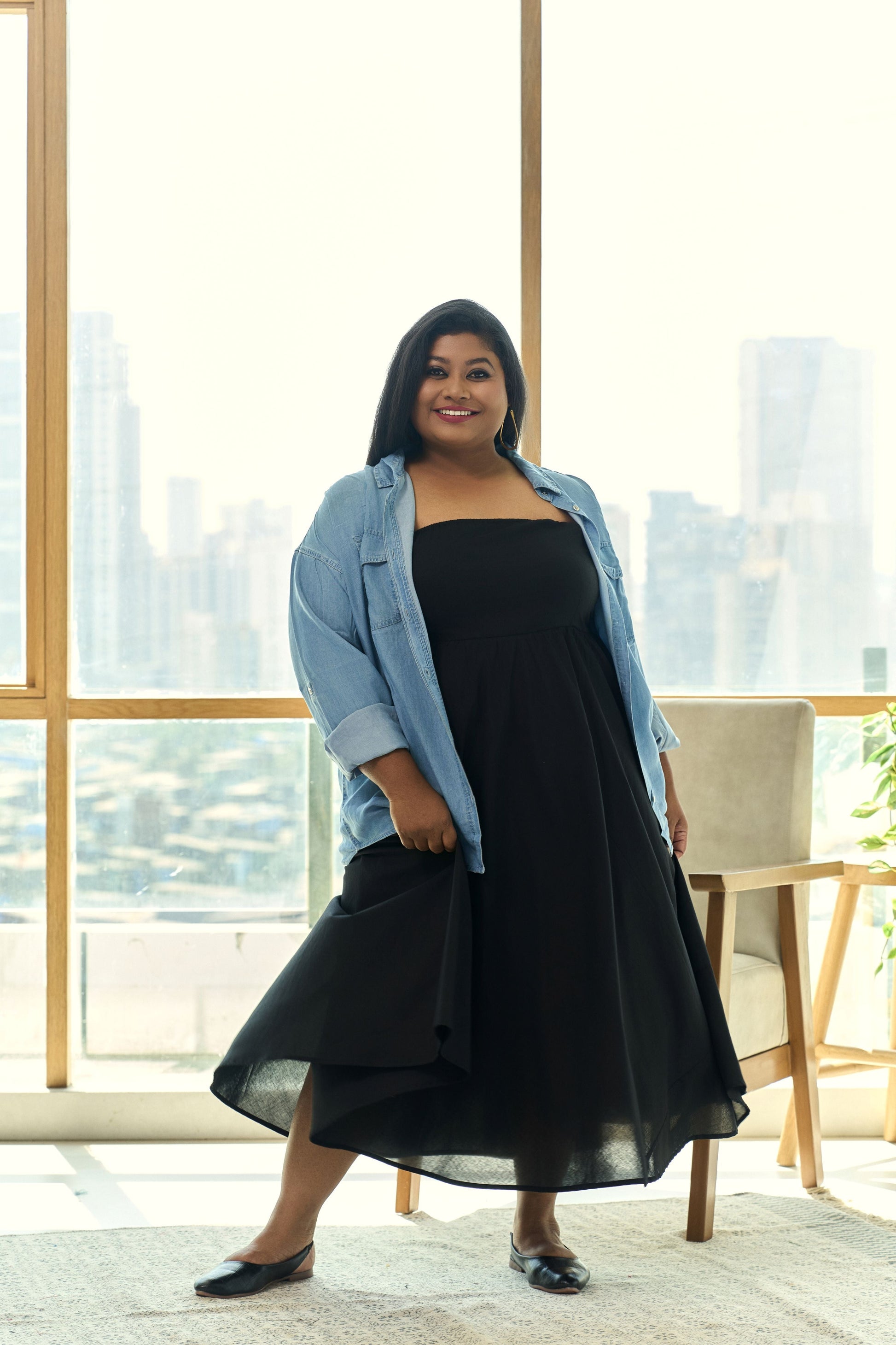 Elegant Black Tube Maxi Dress – Party & Evening Perfect-2