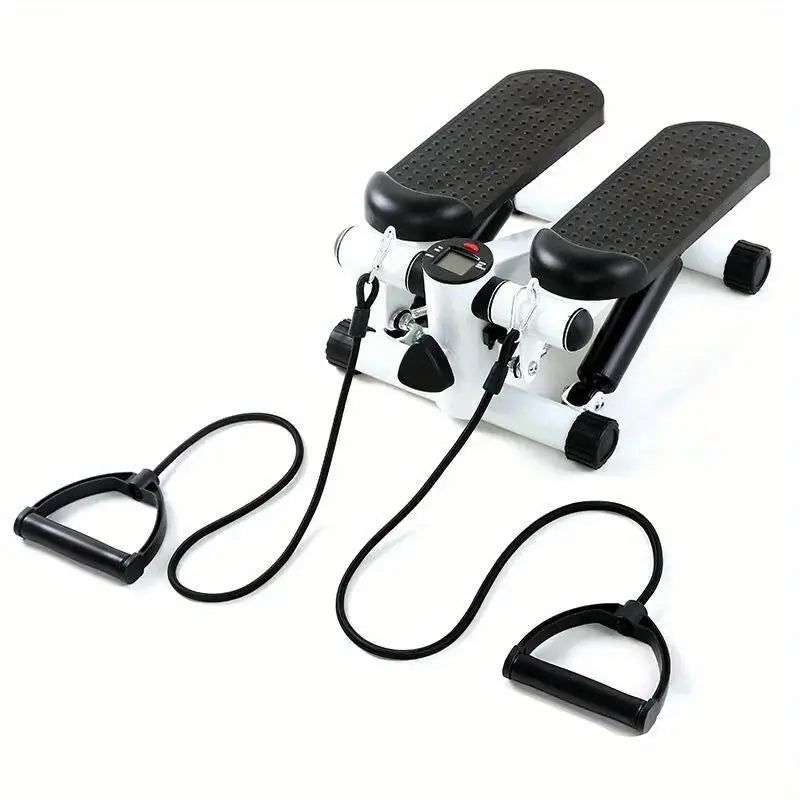 Compact Hydraulic Fitness Stair Stepper with Resistance Bands-2