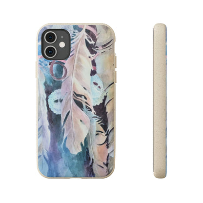 Biodegradable Phone Case with 'Conchos' Watercolor Original Artwork by Barbara Cleary-30