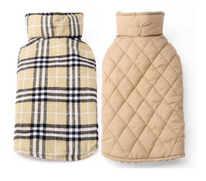 Waterproof Tartan Dog Suit Jacket: Stylish Outdoor Attire For Your Pooch-2