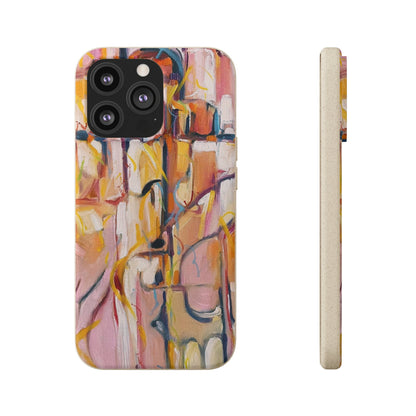 Biodegradable Phone Case with 'Abstract Pueblo' Original Artwork by Barbara Cleary-24