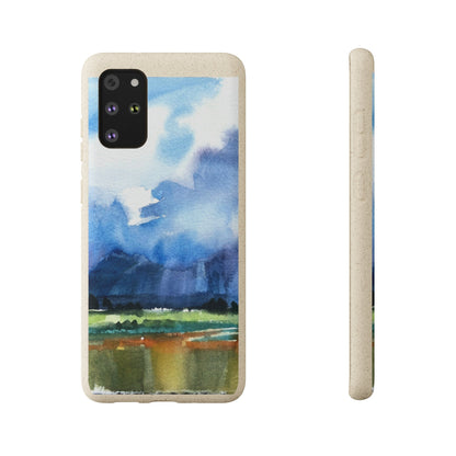 Biodegradable Phone Case with 'Tranquil Mountain View 4' Landscape Original Artwork by Barbara Cleary-46