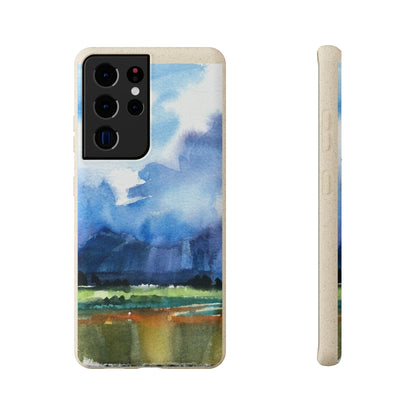 Biodegradable Phone Case with 'Tranquil Mountain View 4' Landscape Original Artwork by Barbara Cleary-38