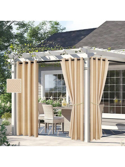 DWCN Outdoor Curtains, Set of 2 Curtain Panels-7