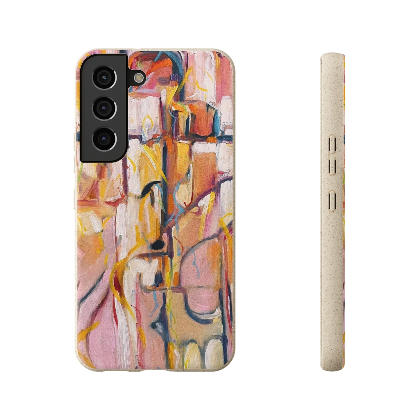 Biodegradable Phone Case with 'Abstract Pueblo' Original Artwork by Barbara Cleary-39