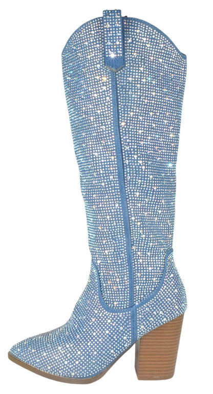 IMOGEN-38 Blue Denim TOP MODA-1