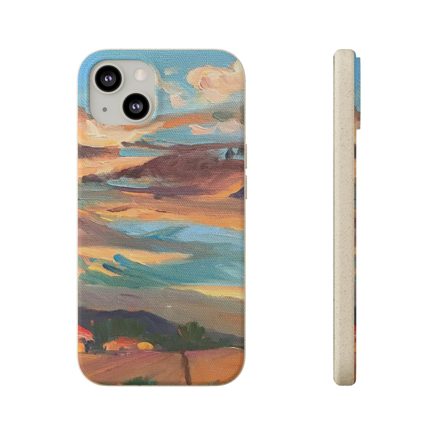 Biodegradable Phone Case with 'Fall Sky' Landscape Original Artwork by Barbara Cleary-23