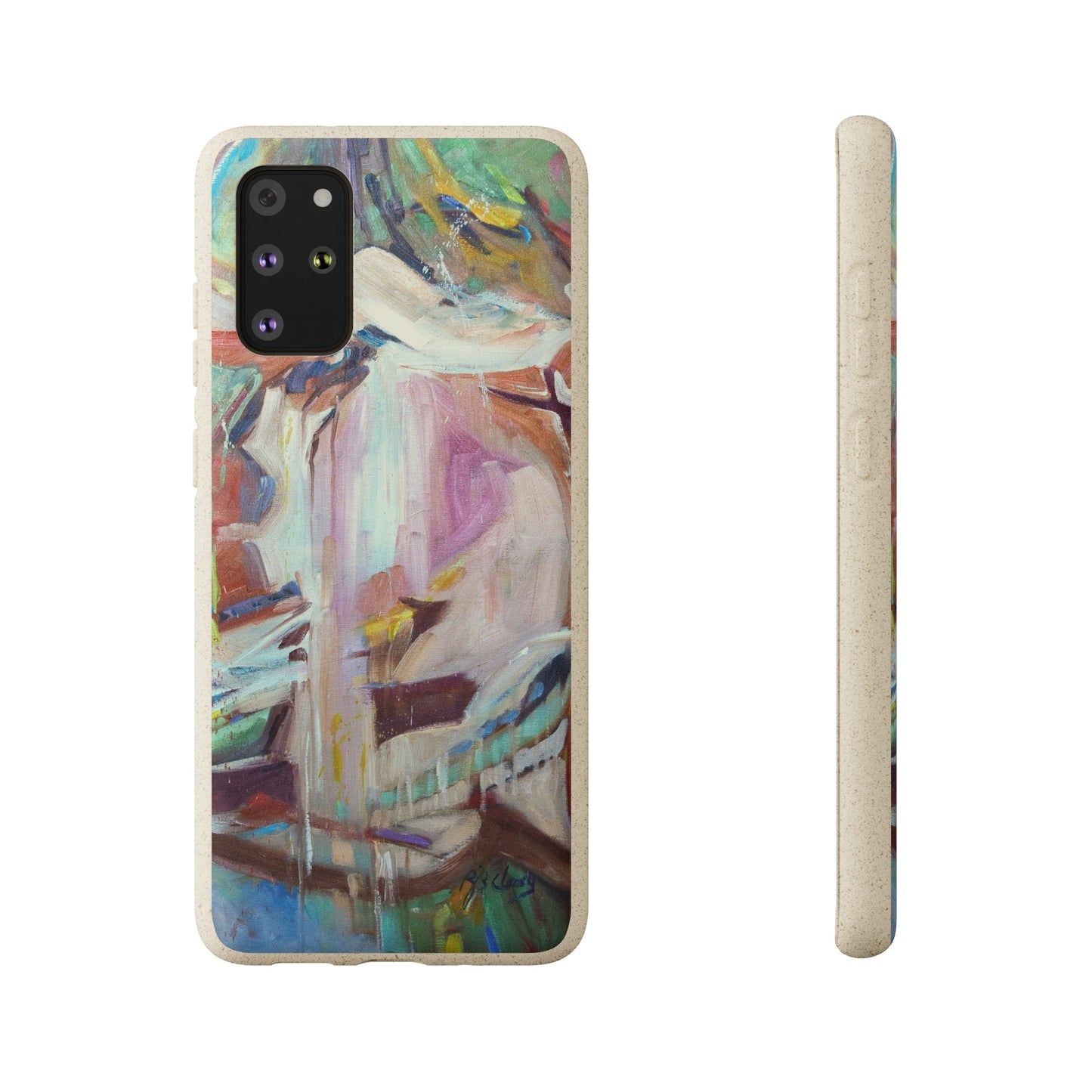 Biodegradable Phone Case with 'All Seasons' Abstract Original Artwork by Barbara Cleary-4