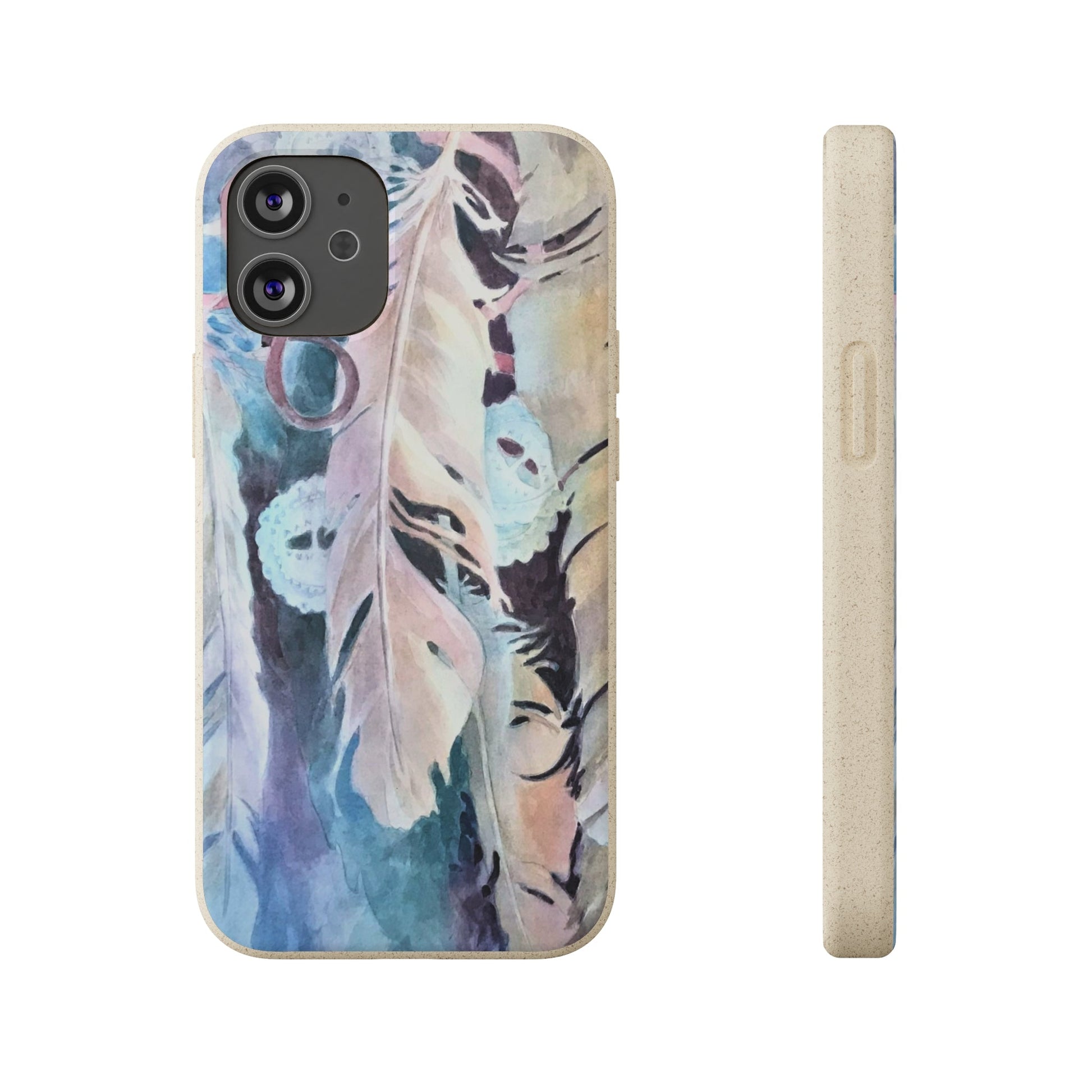 Biodegradable Phone Case with 'Conchos' Watercolor Original Artwork by Barbara Cleary-27