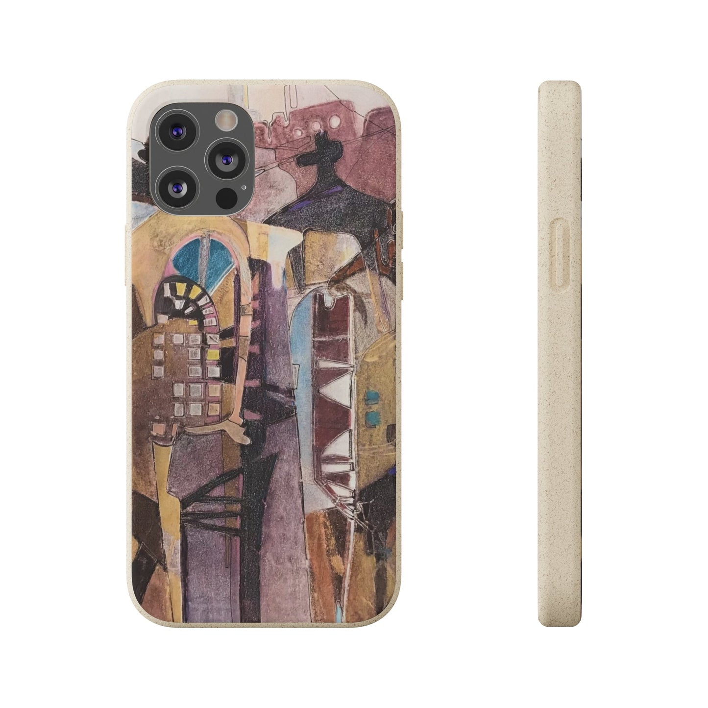 Biodegradable Phone Case with 'San Francisco De Asis' Abstract Original Artwork by Barbara Cleary-19
