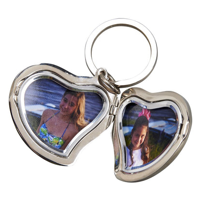 Heart Shaped Locket Keychain-1