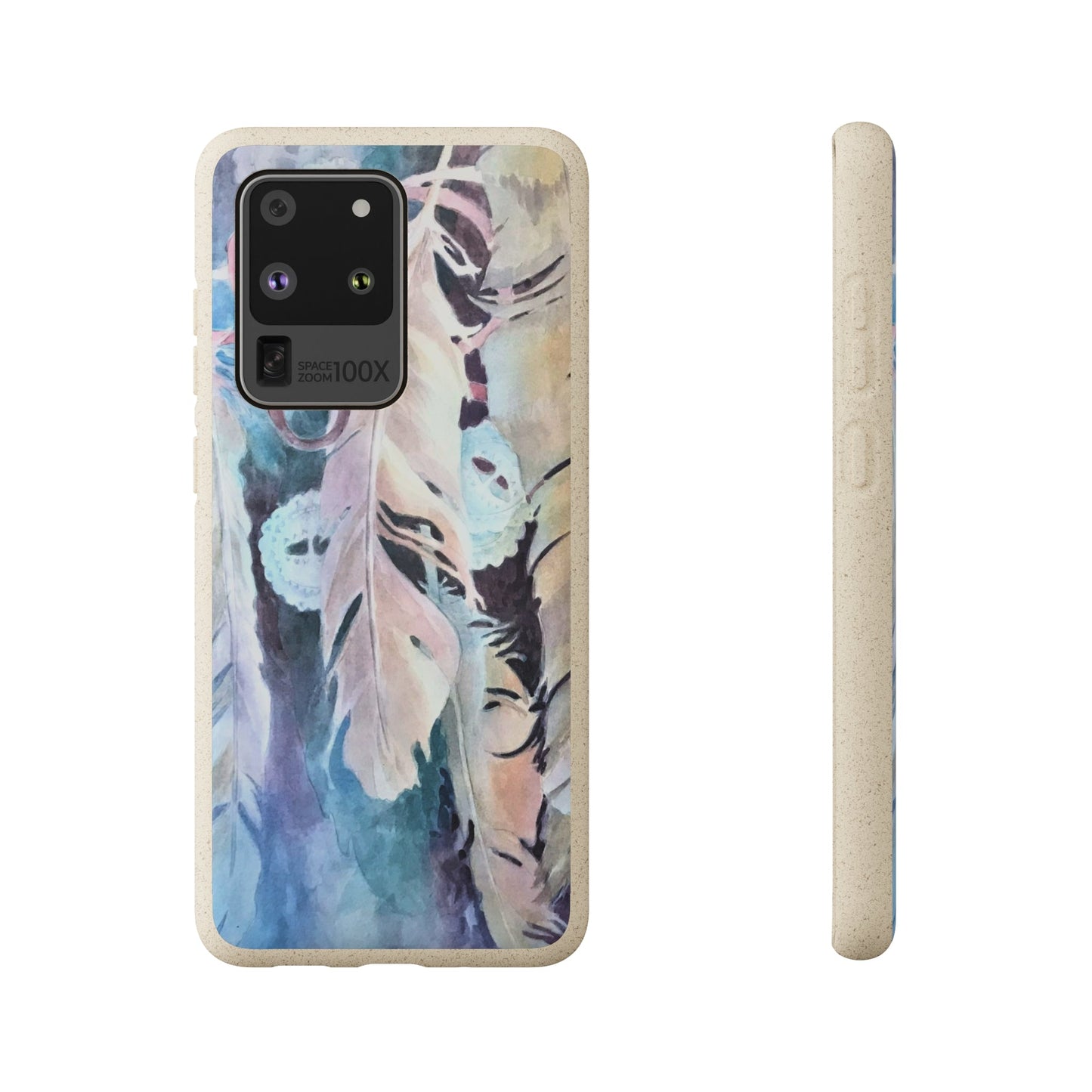 Biodegradable Phone Case with 'Conchos' Watercolor Original Artwork by Barbara Cleary-2