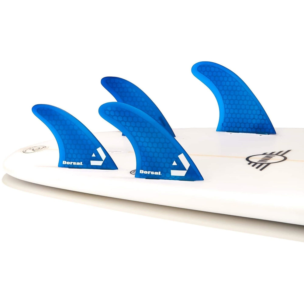 DORSAL Surfboard Fins Quad 4 Set FCS Compatible-0