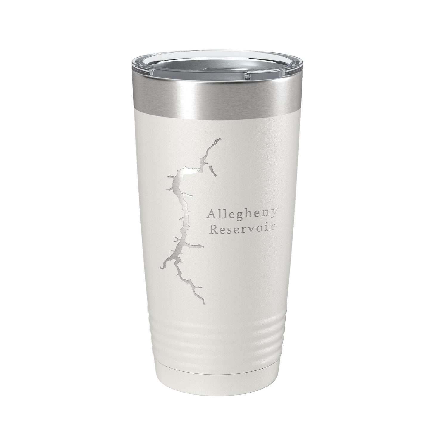 Allegheny Reservoir Tumbler Lake Map Travel Mug Insulated Laser Engraved Coffee Cup Pennsylvania 20 oz-7