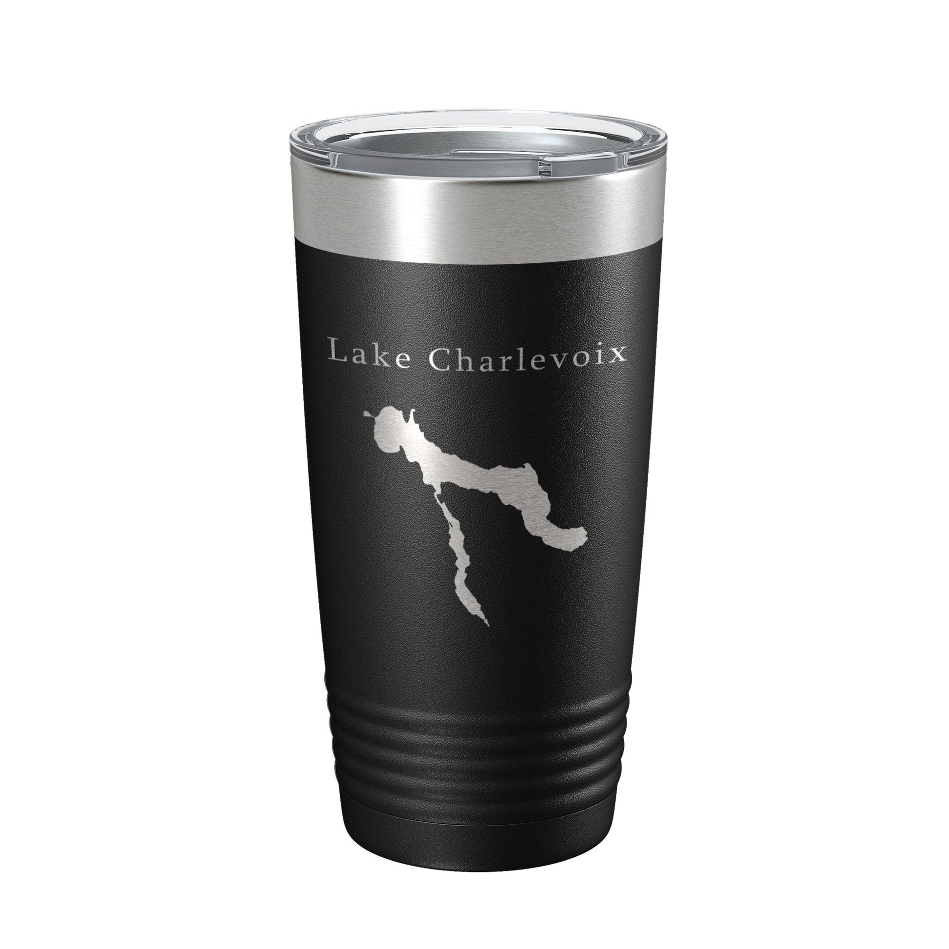 Lake Charlevoix Map Tumbler Travel Mug Insulated Laser Engraved Coffee Cup Michigan 20 oz-5