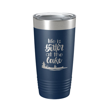 Life is Better at the Lake Lake Life Tumbler Travel Mug Insulated Laser Engraved Coffee Cup 20 oz-8