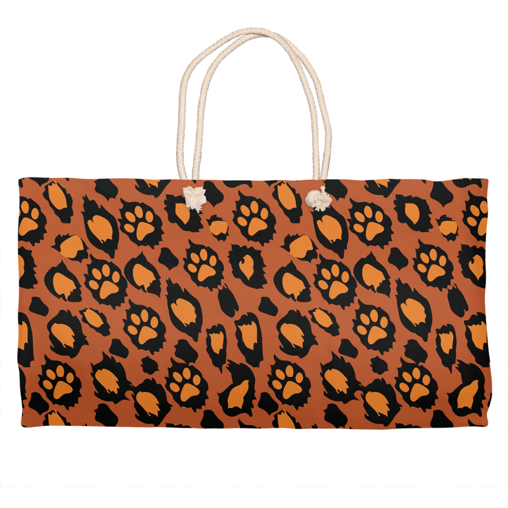 Leopawd Skin Weekender Tote-1