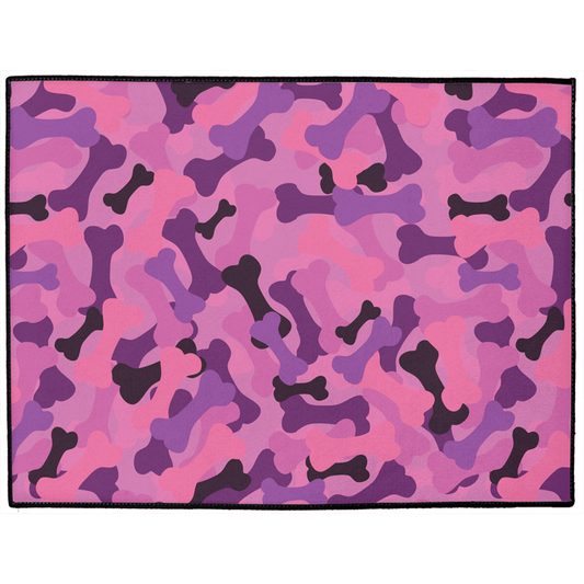 Bone Camo Pink Dog Mat-0