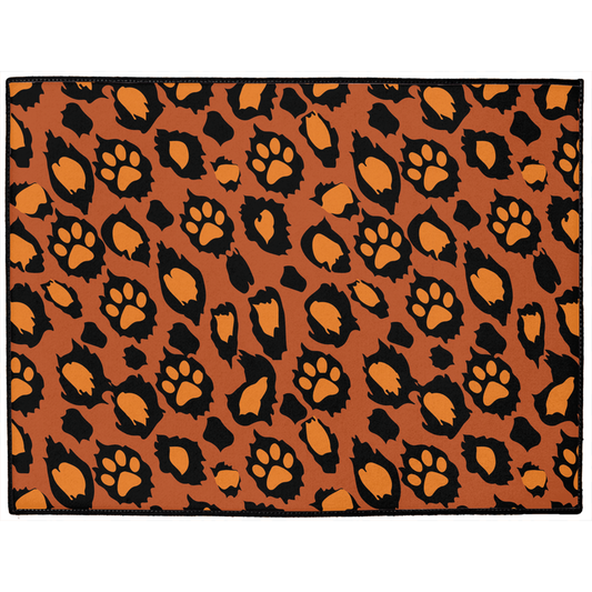 Leopawd Print Dog Mat-0