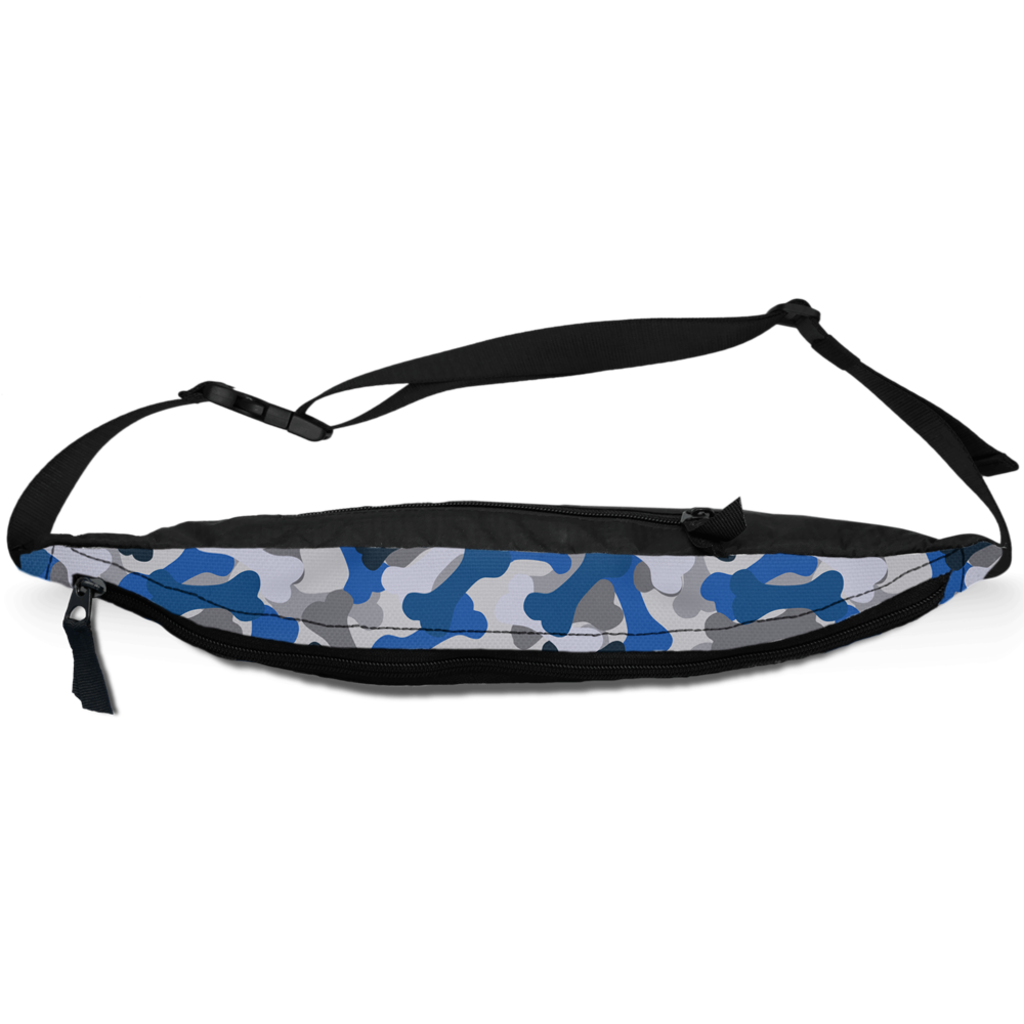 Bone Camo Blue Fanny Pack-1