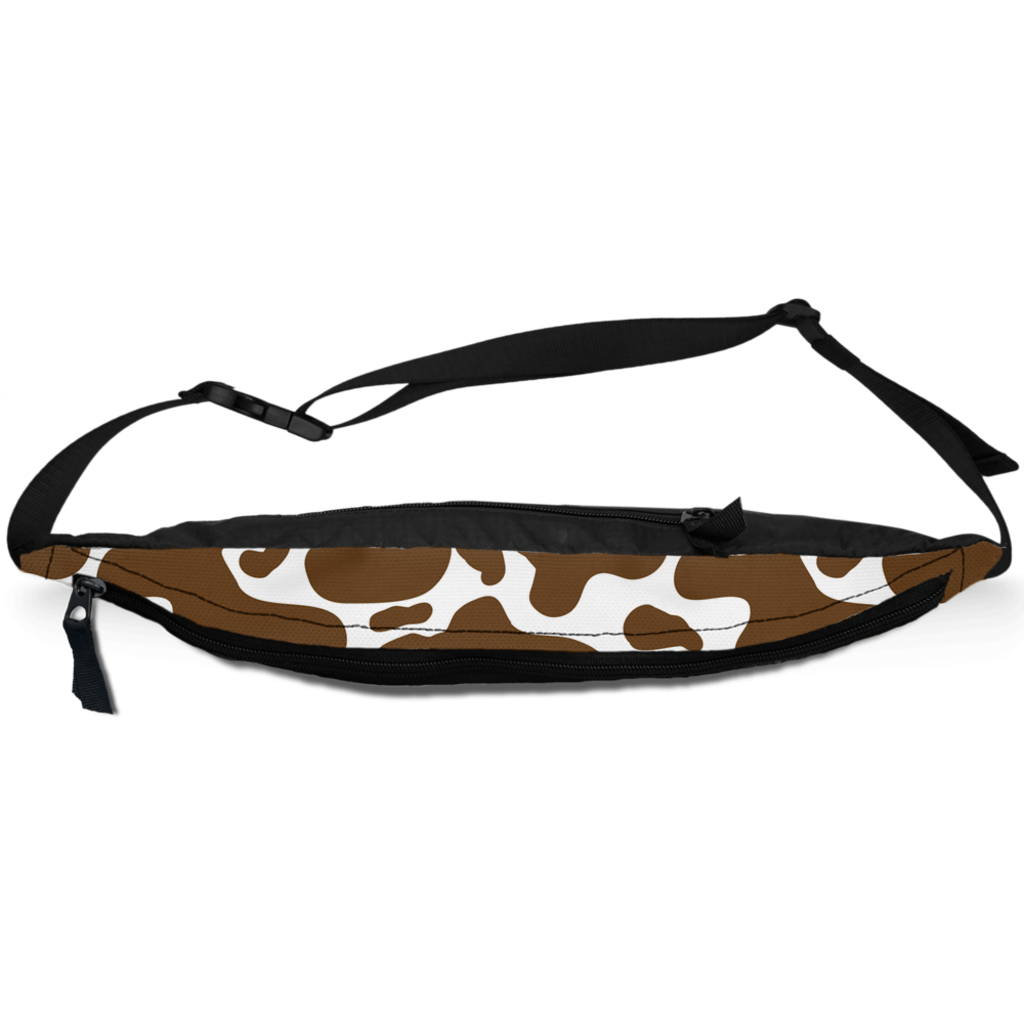 Cowhide Brown Fanny Pack-1