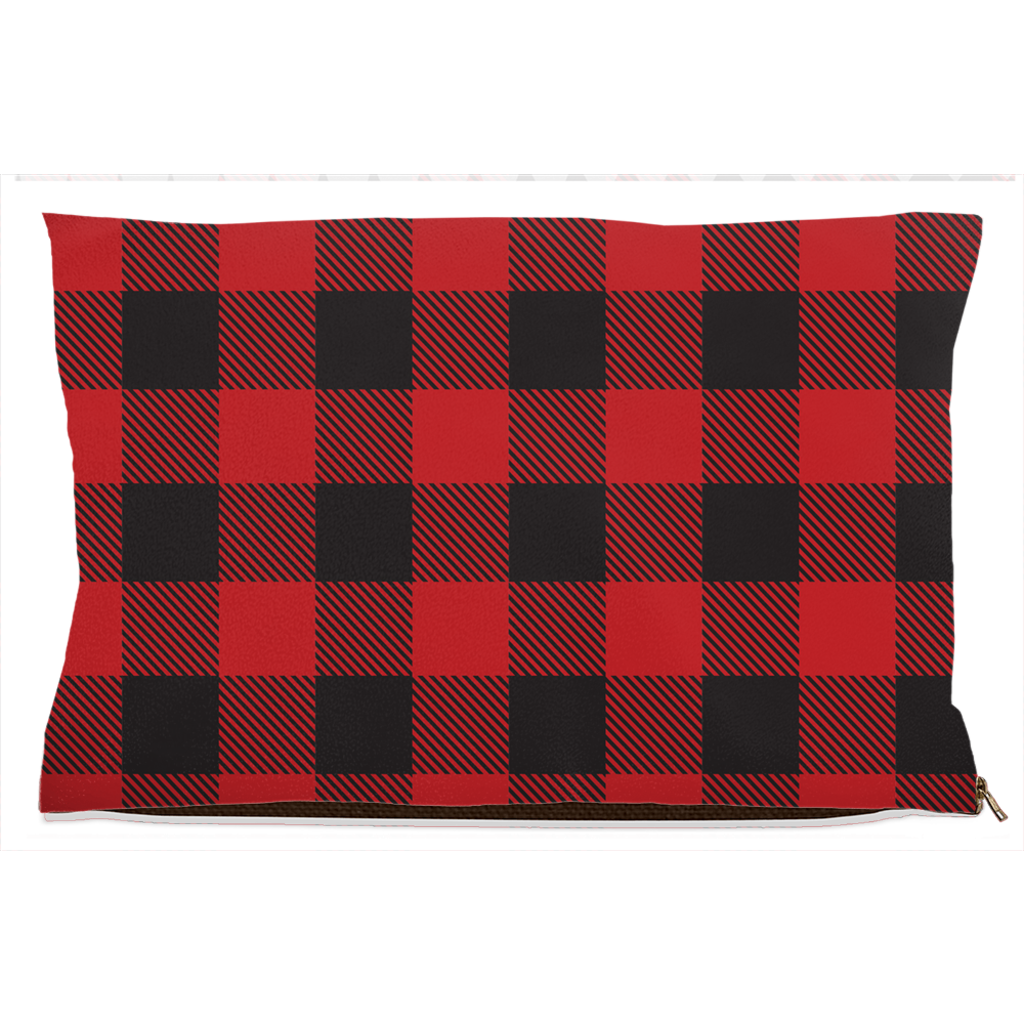 Buffalo Plaid Dog Bed-1